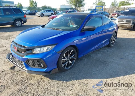 2018 Honda Civic Si z USA, uszkodzony, nr VIN 2HGFC3A55JH750098